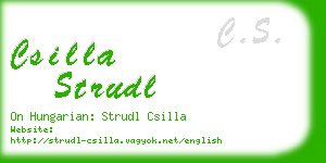 csilla strudl business card